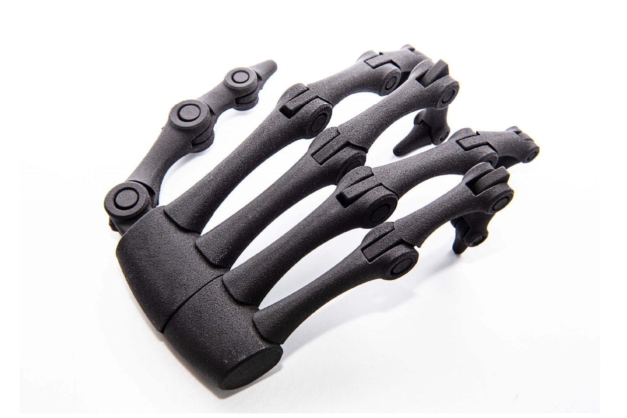 MJF 3D Printed Hand Skeleton